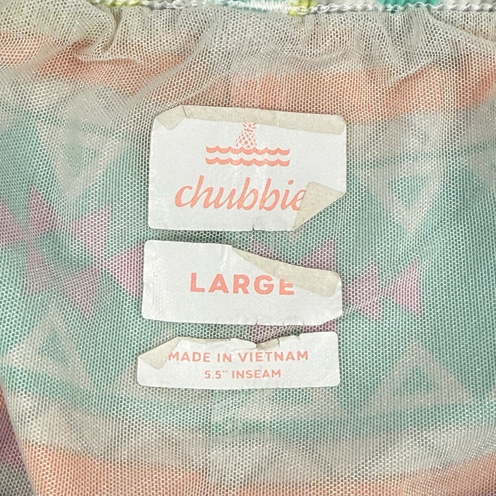 Chubbies Swim Trunks‎ Mens L Mesh Lined Aztec The En Fuegos 5.5" Classic Shorts - Picture 3 of 14